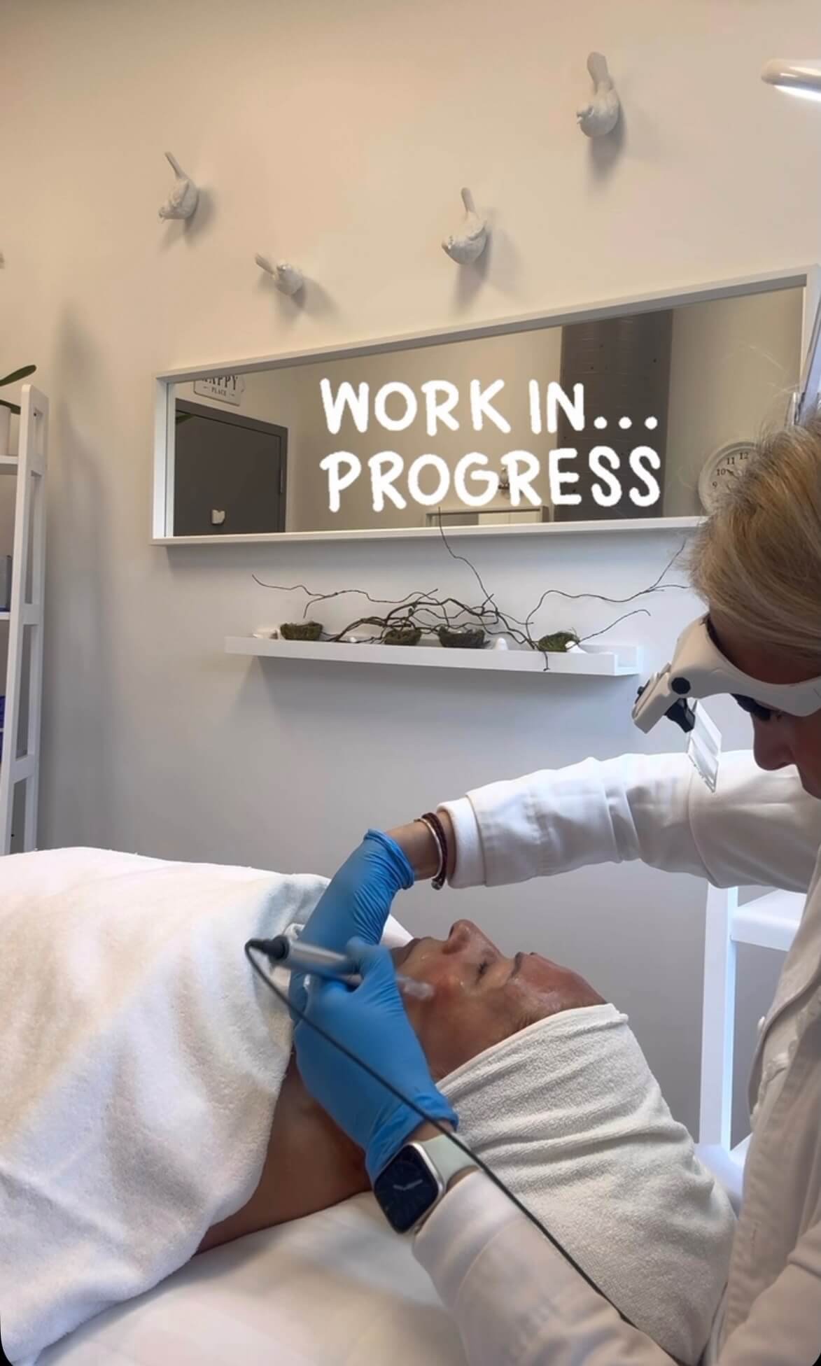 Zohreh from Zohreh Spa in Port Moody working with a machine